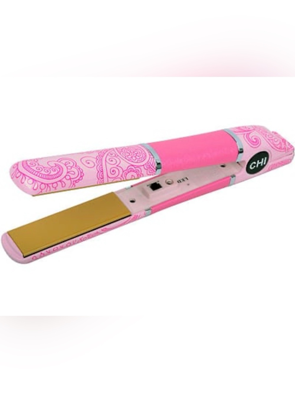 CHI Pink Ceramic Flat Iron Hair Straightener - Decorative Pink